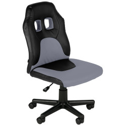 Fauteuil de bureau pour enfants Fun noir/gris