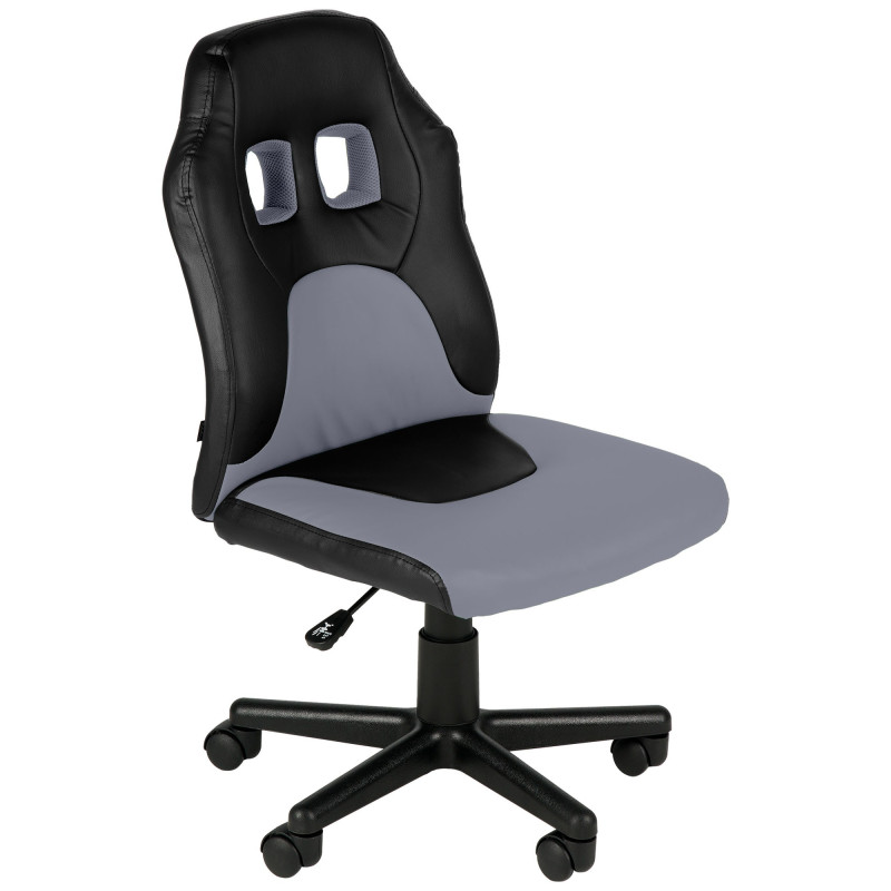 Fauteuil de bureau pour enfants Fun noir/gris
