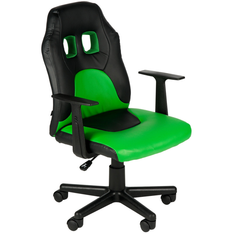 Fauteuil de bureau pour enfants Fun noir/vert