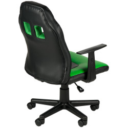 Fauteuil de bureau pour enfants Fun noir/vert
