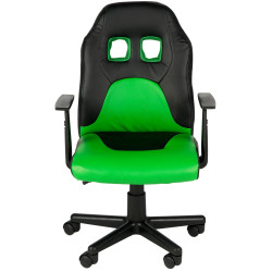 Fauteuil de bureau pour enfants Fun noir/vert