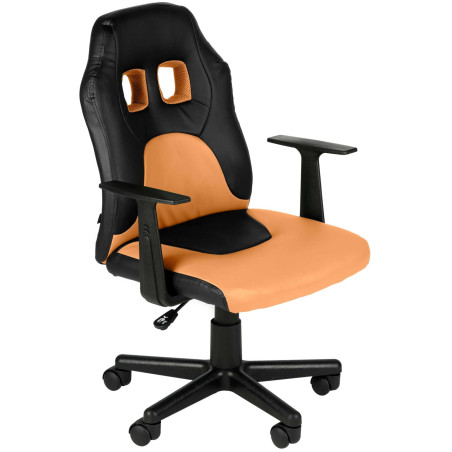 Fauteuil de bureau pour enfants Fun noir/orange