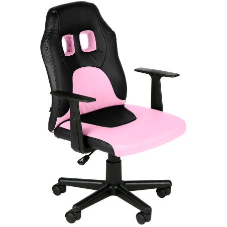 Fauteuil de bureau pour enfants Fun noir/rose