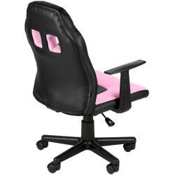 Fauteuil de bureau pour enfants Fun noir/rose