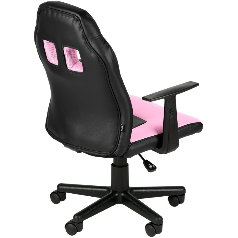 Fauteuil de bureau pour enfants Fun noir/rose