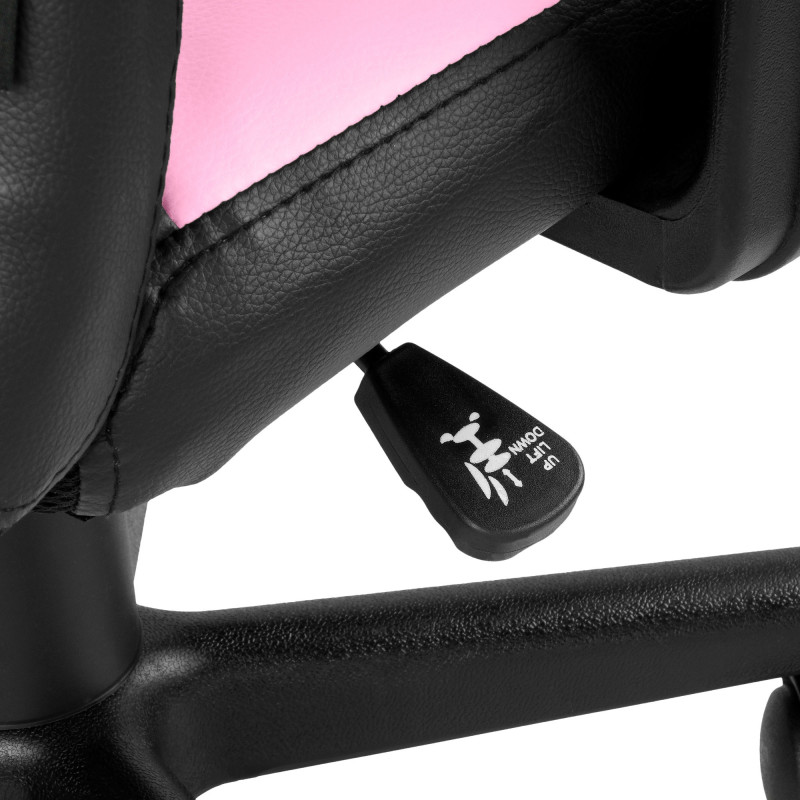 Fauteuil de bureau pour enfants Fun noir/rose