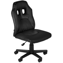 Fauteuil de bureau pour enfants Fun noir/noir