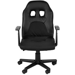 Fauteuil de bureau pour enfants Fun noir/noir