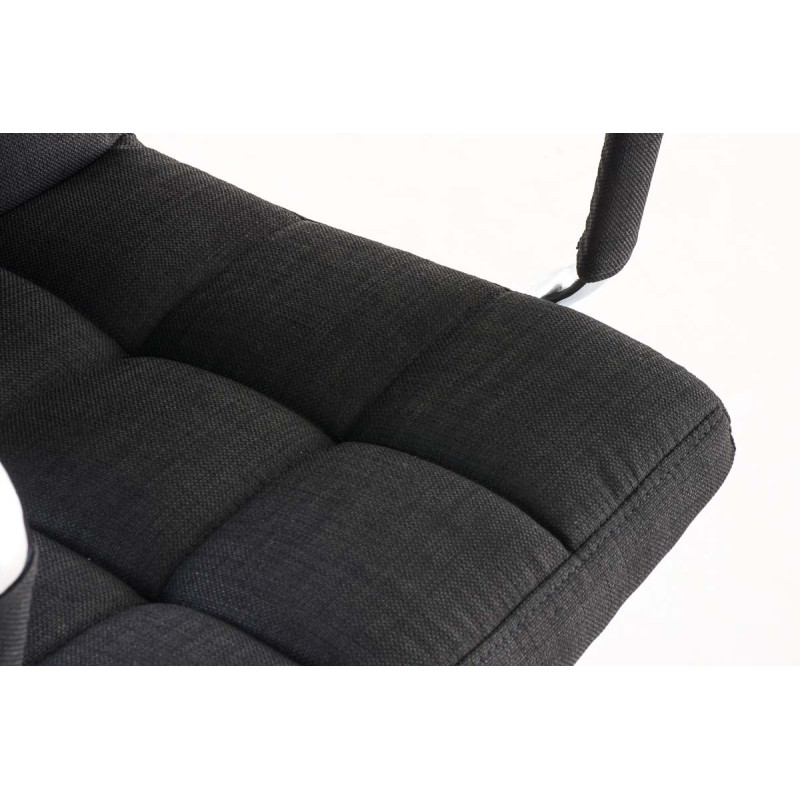 Fauteuil de bureau Deli V2 en tissu noir