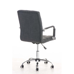 Chaise de bureau Deli V2 en tissu gris