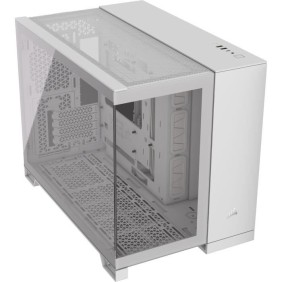 Boîtier PC - CORSAIR - 2500X Tempered Glass Micro ATX Dual Chamber - Blanc