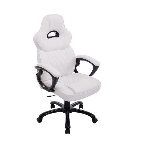 Sedia gaming BIG XXX in similpelle bianco