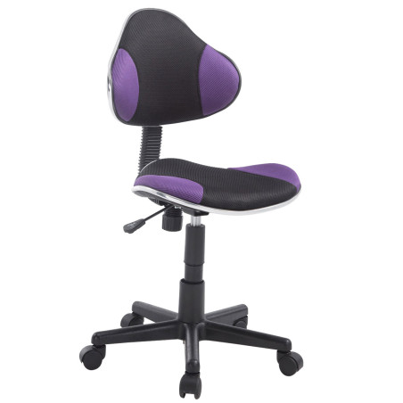 Tabouret de travail Bastian, noir violet
