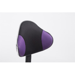 Tabouret de travail Bastian, noir violet