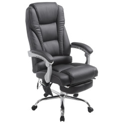 Fauteuil de bureau Pacific avec fonction massage, noire