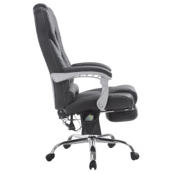 Fauteuil de bureau Pacific avec fonction massage, noire