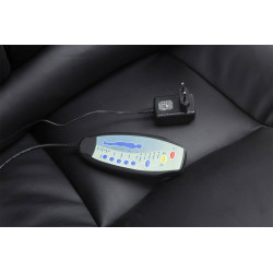 Fauteuil de bureau Pacific avec fonction massage, noire