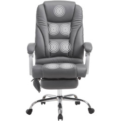 Fauteuil de bureau Pacific avec fonction massage grise