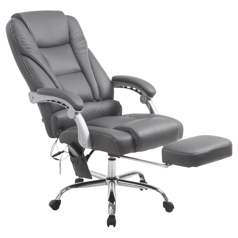 Fauteuil de bureau Pacific avec fonction massage grise