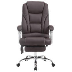Fauteuil de bureau Pacific avec fonction massage, marron