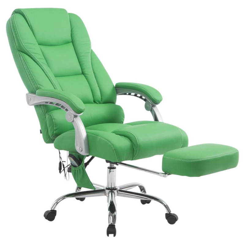Fauteuil de bureau Pacific avec fonction massage verte
