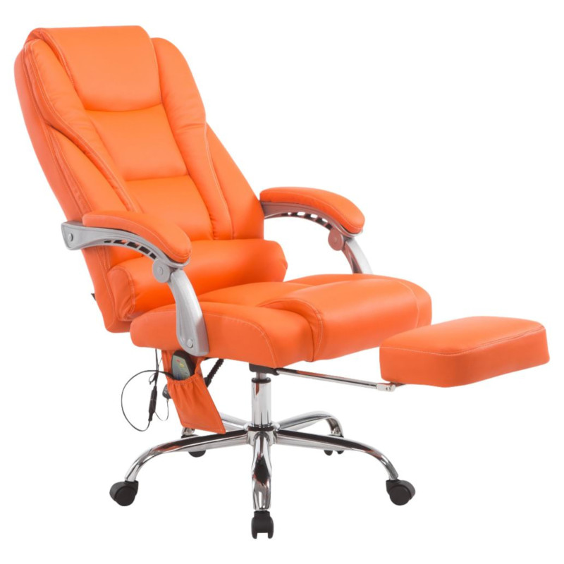 Fauteuil de bureau Pacific avec fonction massage orange