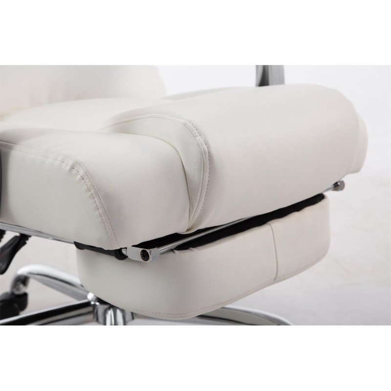 Sedia da ufficio Pacific in similpelle bianco