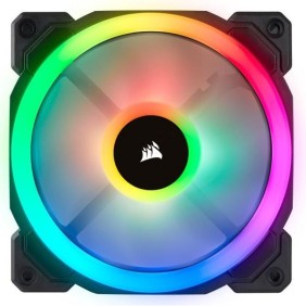 CORSAIR Corsair LL Series, LL120 RGB, 120mm Dual Light Loop RGB LED PWM Fan, Single Pack     (CO-9050071-WW)