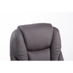 Sedia da ufficio Pacific in similpelle marrone