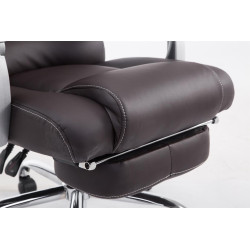 Sedia da ufficio Pacific in similpelle marrone