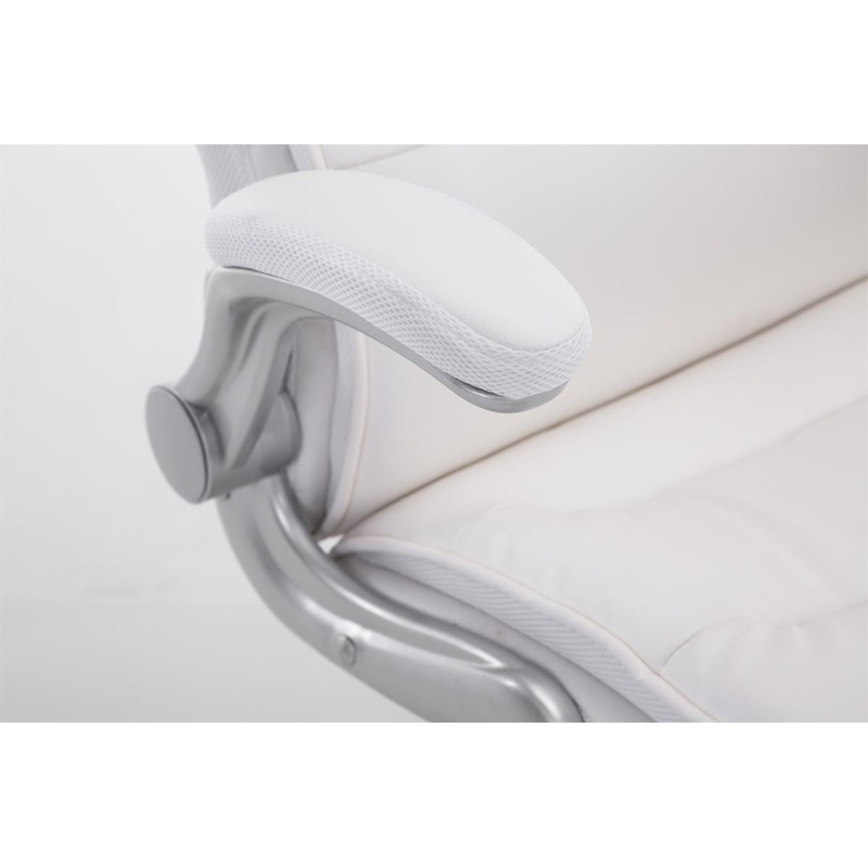 Sedia da ufficio BIG Villach in similpelle bianco