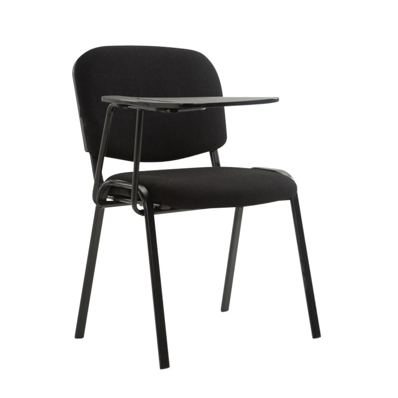 Chaise Ken avec table pliante en tissu noir