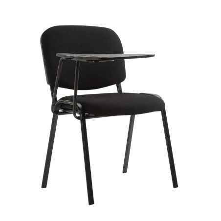 Chaise Ken avec table pliante en tissu noir