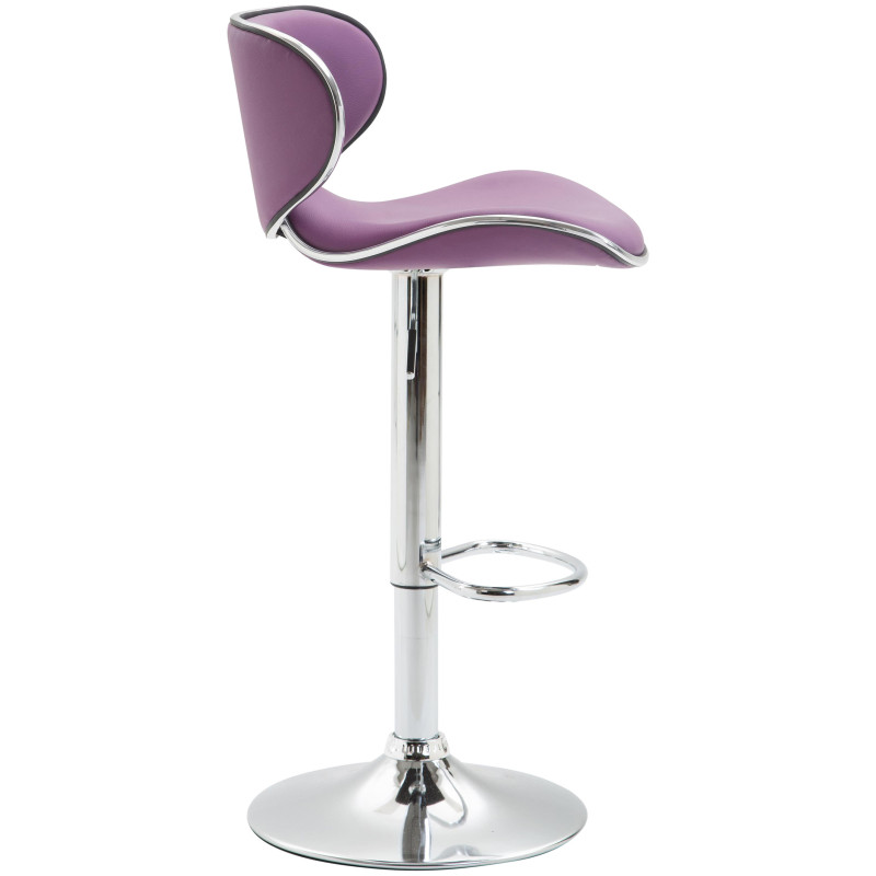 Tabouret de bar Las Vegas V2 chromé violet