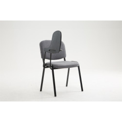 Chaise Ken avec table pliante en tissu gris