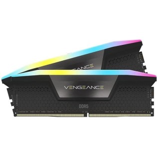 Mémoire RAM - CORSAIR - Vengeance RGB DDR5 - 32GB 2x16GB DIMM - 6000MT/s - Intel XMP - 1.40V - Noir (CMH32GX5M2E6000C36)