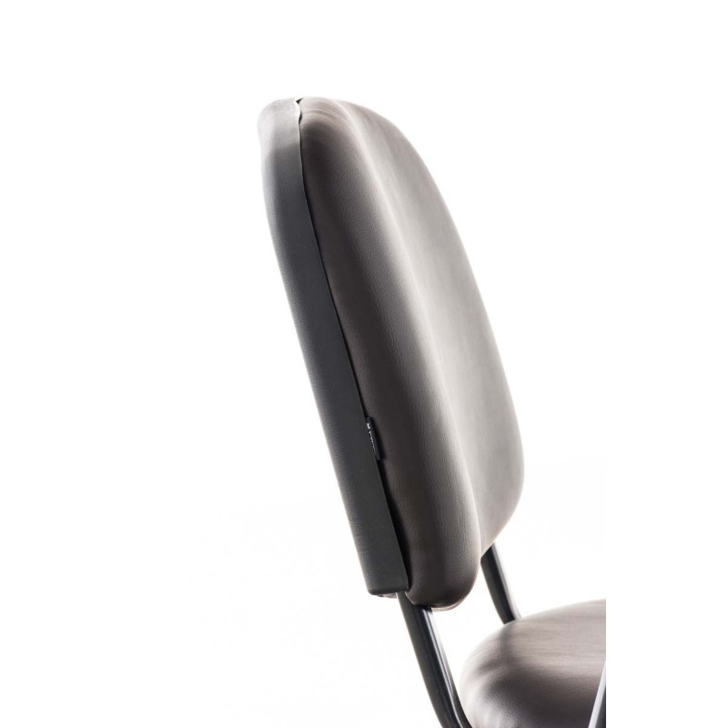 Sedia Ken in similpelle con tavolino ribaltabile marrone