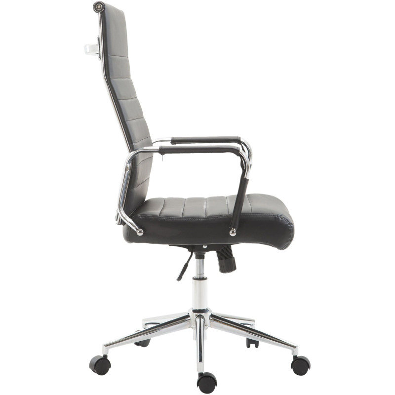 Sedia ufficio Kolumbus in similpelle nero