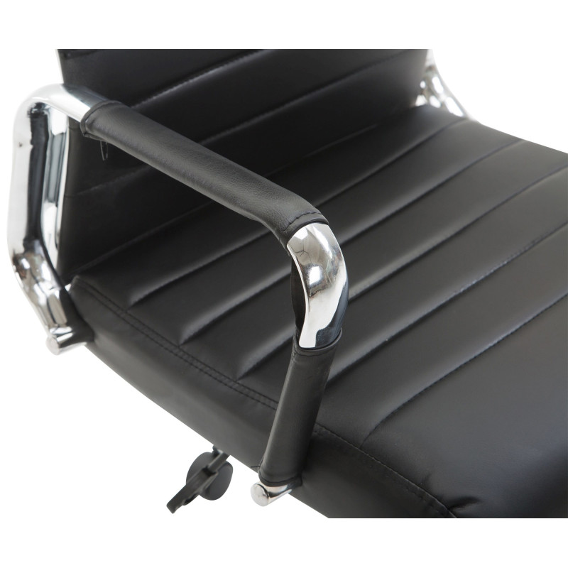 Sedia ufficio Kolumbus in similpelle nero