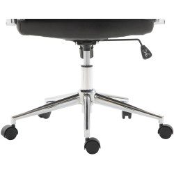 Sedia ufficio Kolumbus in similpelle nero