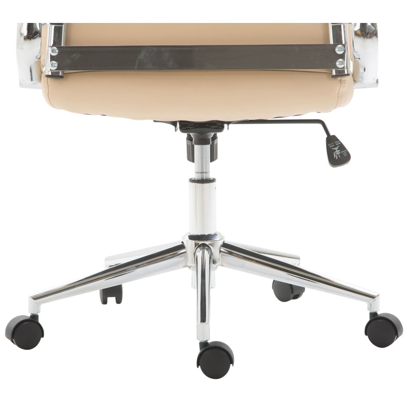 Sedia ufficio Kolumbus in similpelle crema