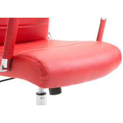 Fauteuil de bureau Columbus rouge