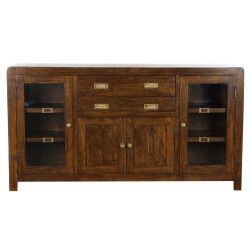 Buffet DKD Home Decor Verre Acacia (150 x 40.5 x 80 cm)