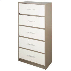 Commode Max Home Blanc Gris...
