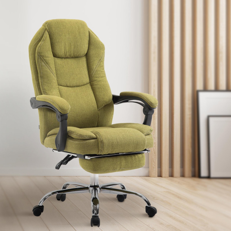 Fauteuil de bureau Castle tissu vert