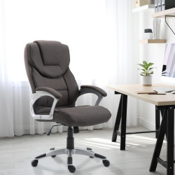Chaise de bureau Texas V2 en tissu gris fonc?