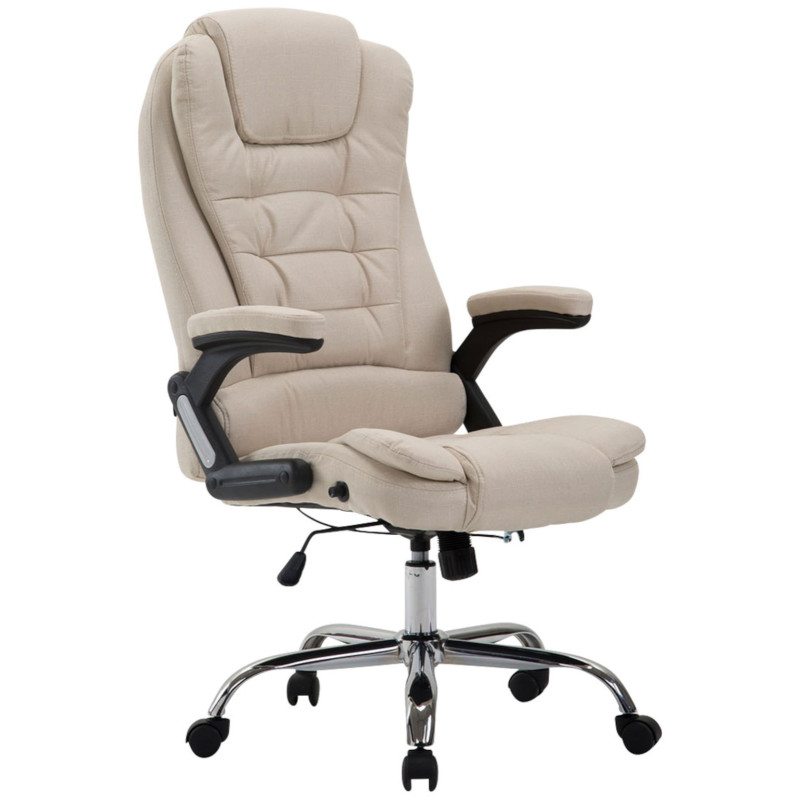 Fauteuil de bureau Thor tissu crème