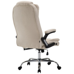 Fauteuil de bureau Thor tissu crème