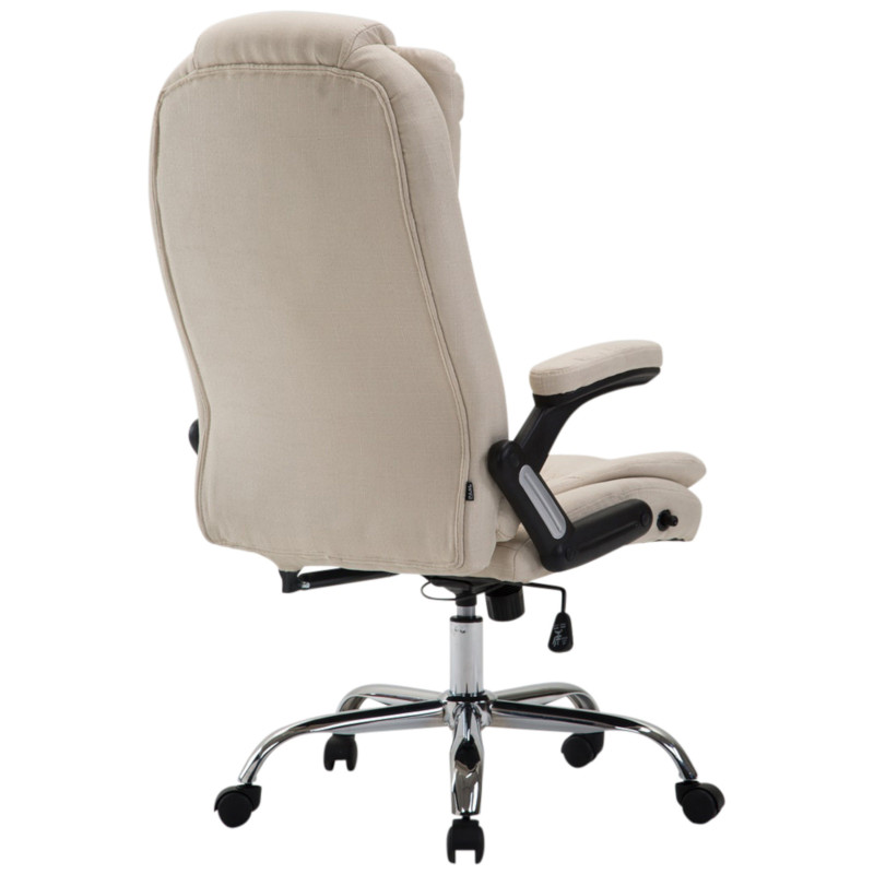 Fauteuil de bureau Thor tissu crème