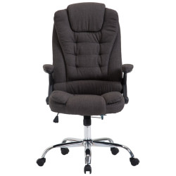 Chaise de bureau Thor, tissu gris foncé